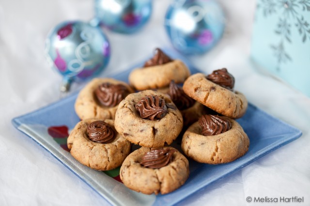 Chocolate Nutella Thumbprint Cookies