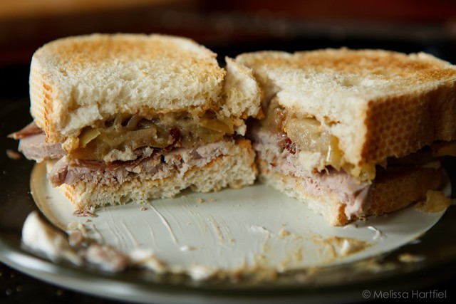 Pork Tenderloin Saltimbocca and Apple Sandwich