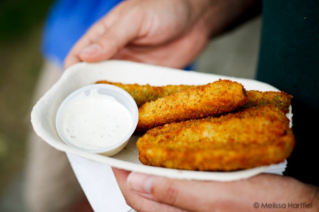 deep fried pickles at the PNE