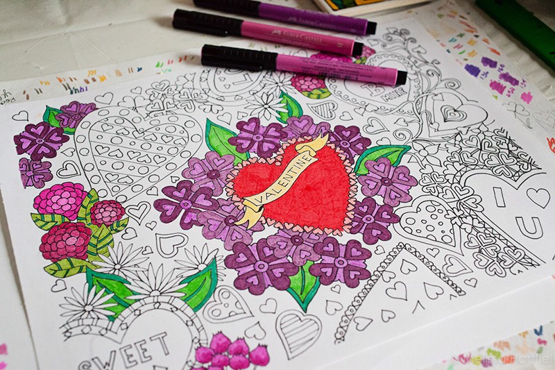 Valentine's Colouring Download | Eyes Bigger Than My Stomach