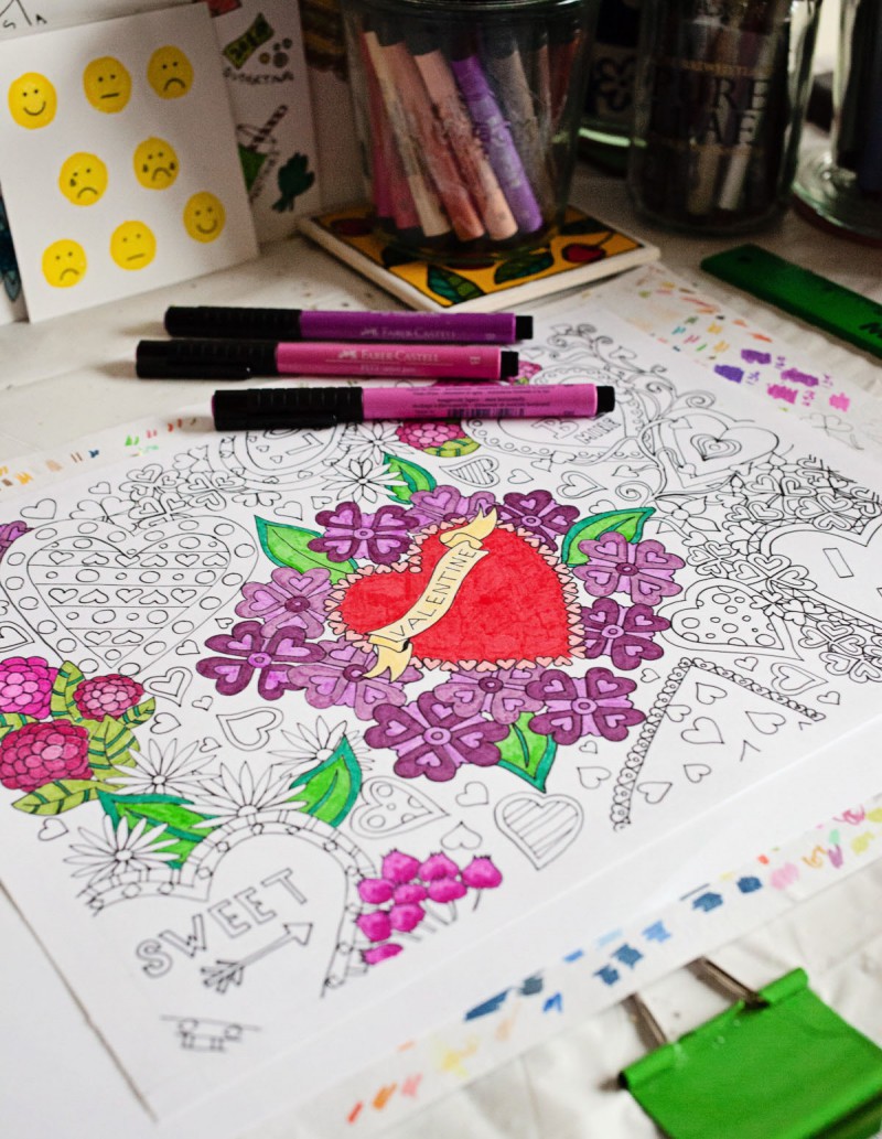 Valentine's Colouring Download | Eyes Bigger Than My Stomach