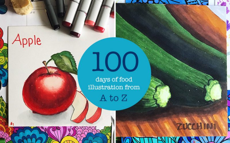 100 Days of Food Illustration